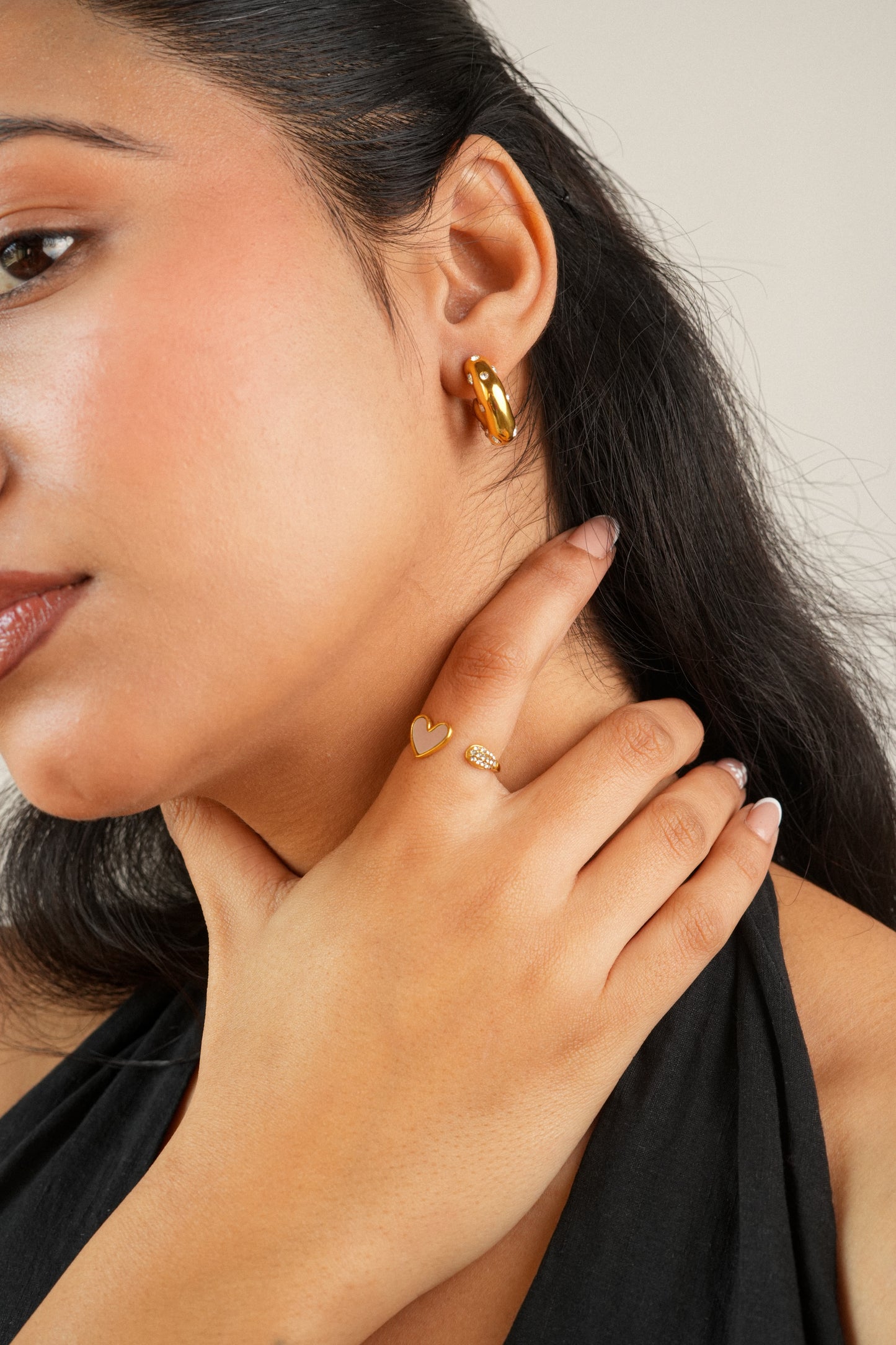 Selena hoop earrings
