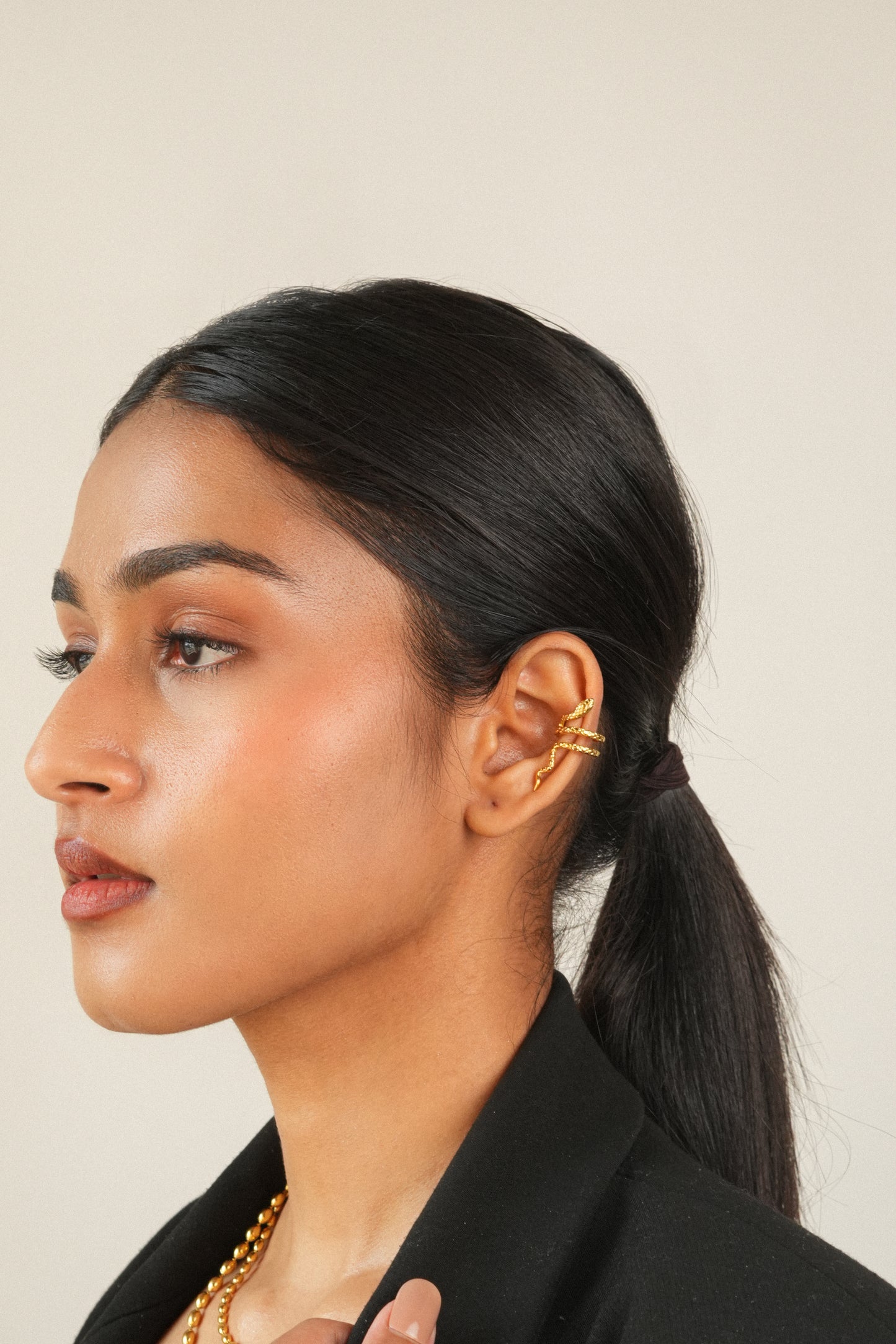 Serpent ear cuff