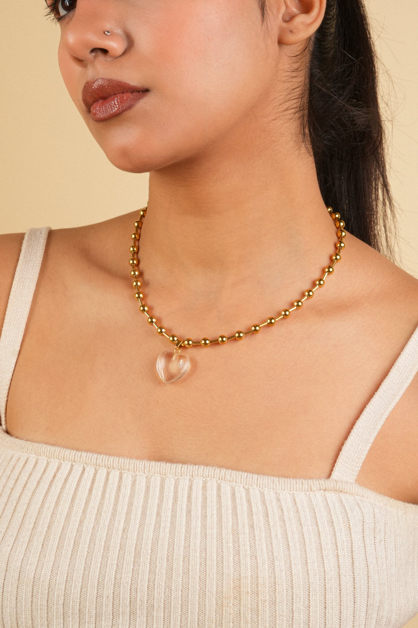 Crystal heart necklace