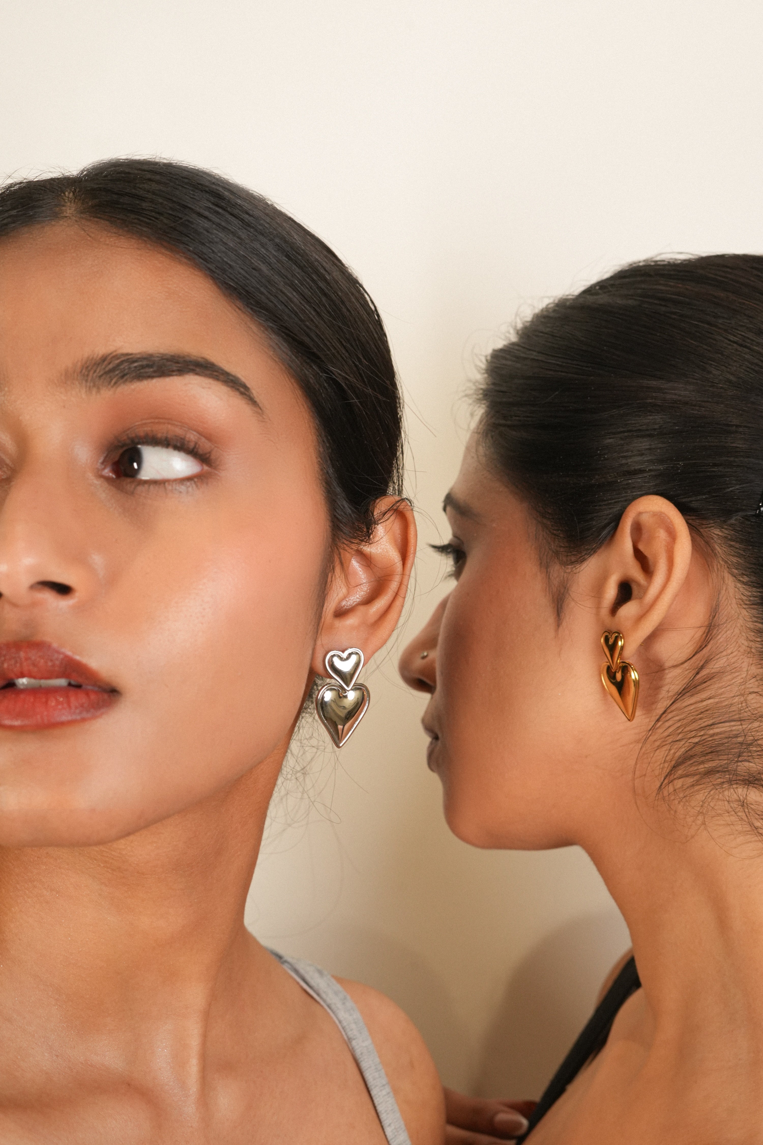 The Celine heart earrings – BAEJE