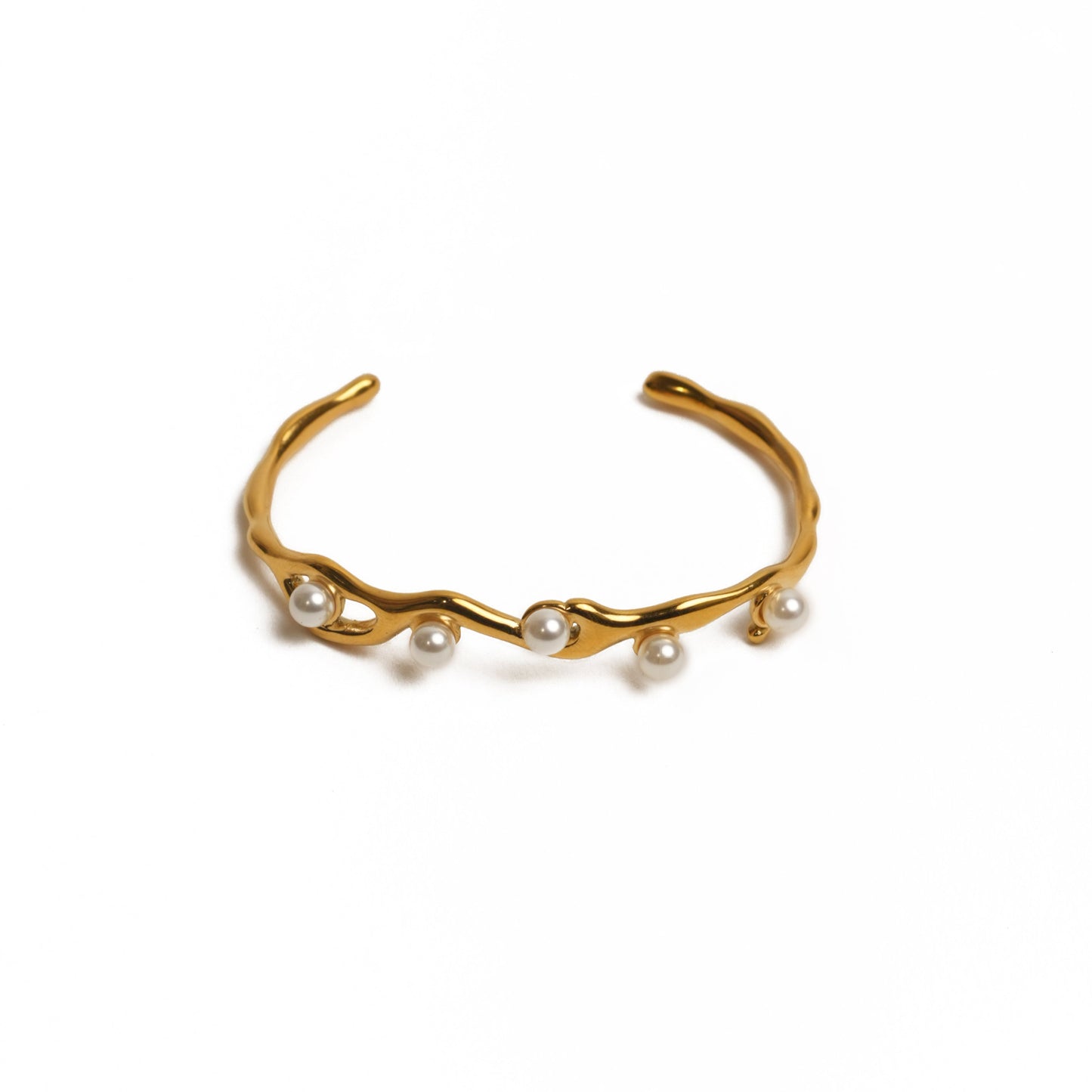 Pearl cuff bangle