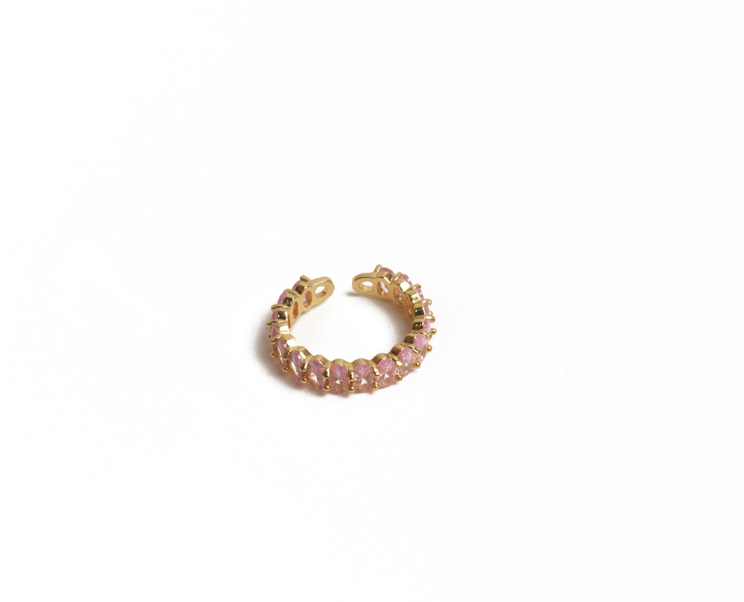 Oval rose quartz band | Adjustable