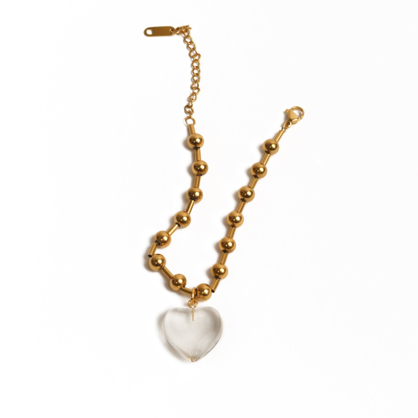 Crystal heart bracelet