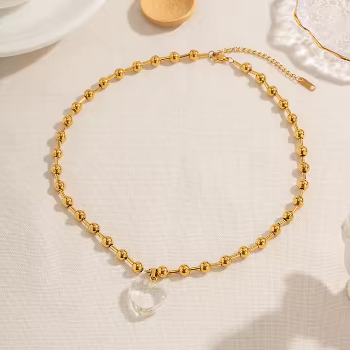 Crystal heart necklace
